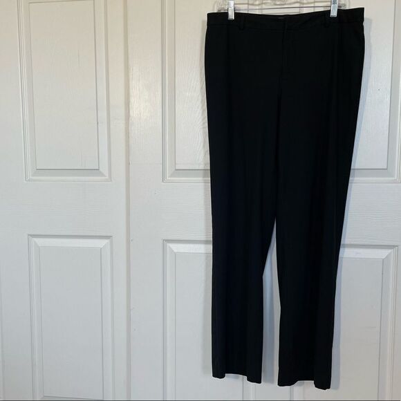 Old Navy Stretch Black Rayon Blend Trouser, 14 Long - Picture 2 of 9